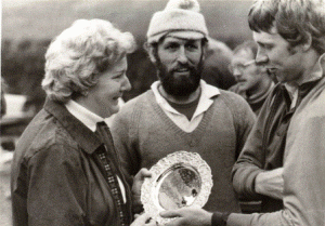 Brian Webb, Annie Widdowson persenting FA Widdowson Trophy