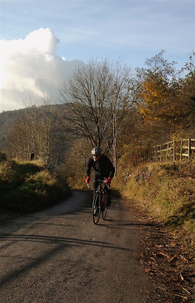 Jason R on the Riber climb