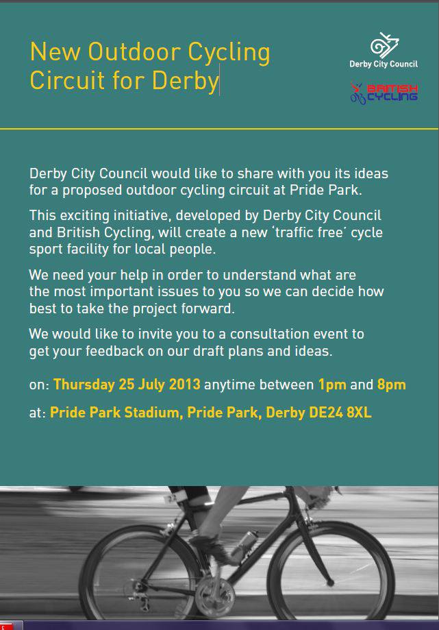Cycle Derby closed circuit flyer