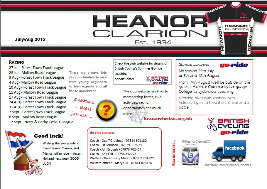 July August 2015 newsletter